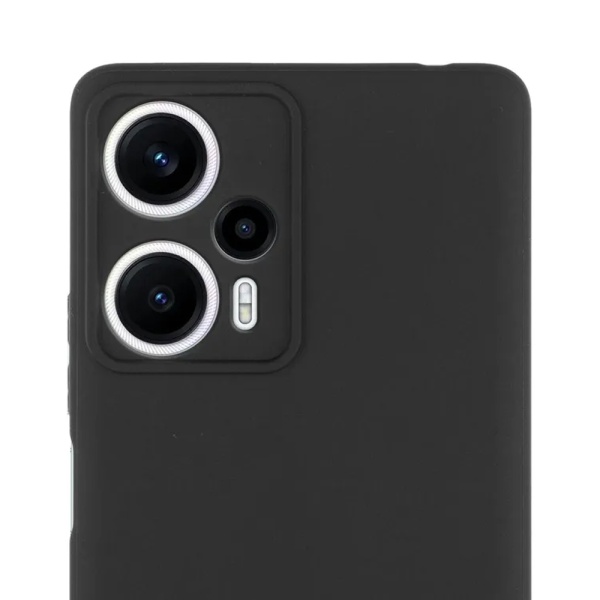 Чехол Brosco для POCO F5, матовый, чёрный